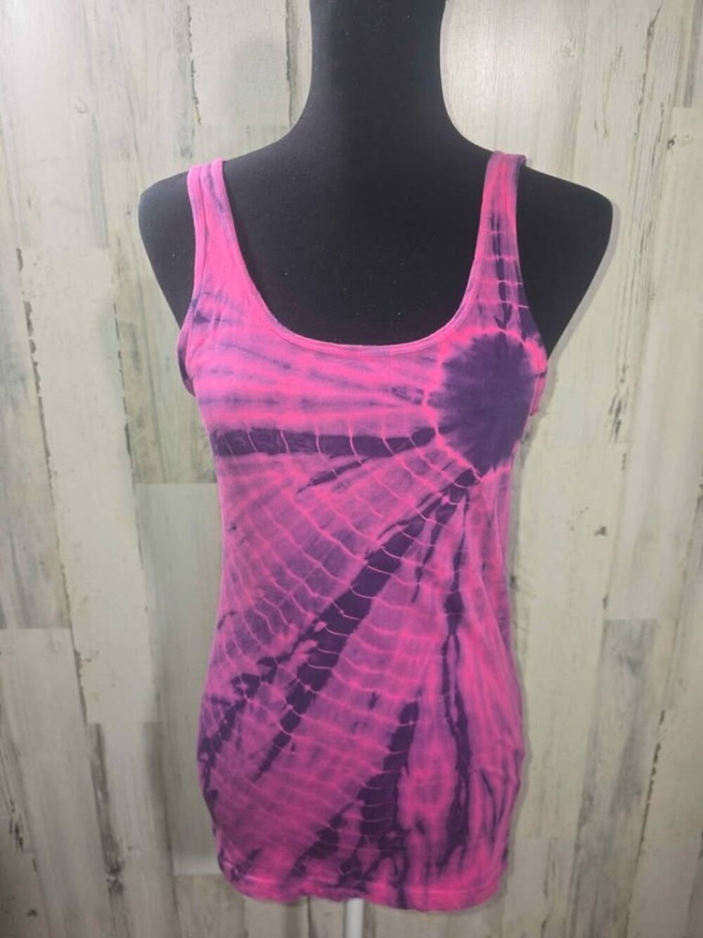Stranded Women's Pink & Purple tie-dye Tank Top Shirt Size Medium